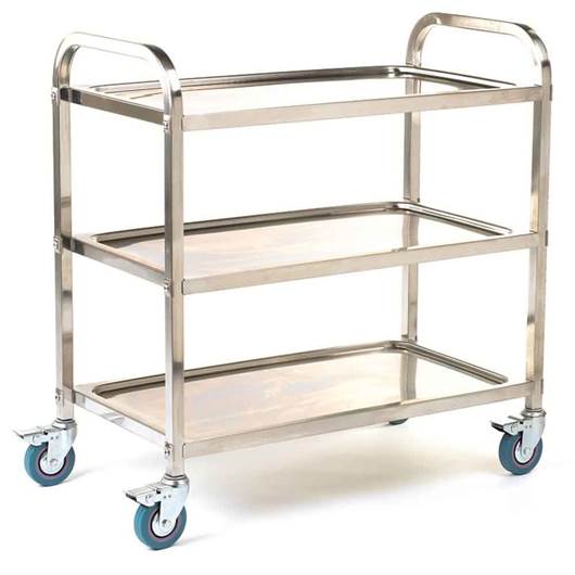 Picture of Stainless Steel Braked Shelf Trolleys