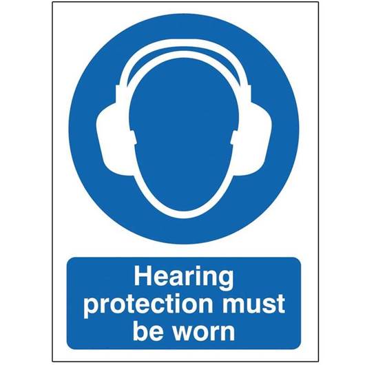 Picture of Hearing Protection Must Be Worn Sign