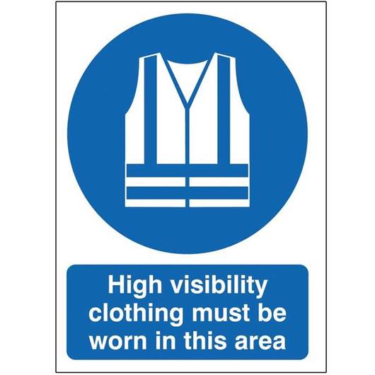 Picture of High Visibility Clothing Must Be Worn In This Area Sign