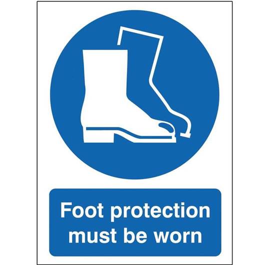 Picture of Foot Protection Must Be Worn Sign