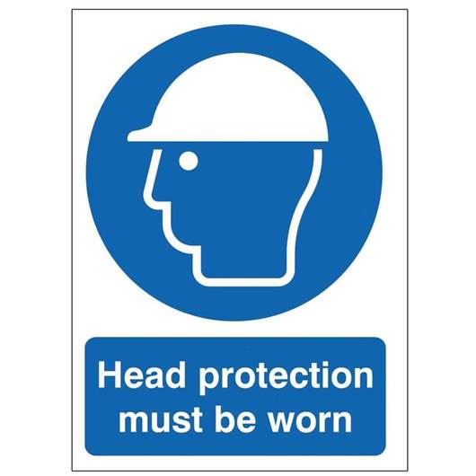 Picture of Head Protection Must Be Worn Sign