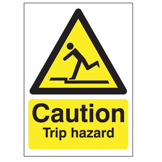 Picture of Caution Trip Hazard Sign